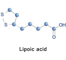 alpha-lipoic acid molecule diagram