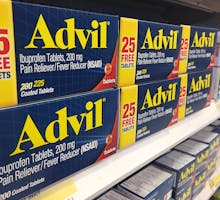 boxes of Advil (ibuprofen) 200 mg