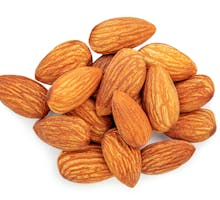 16 almonds in a pile for snacking