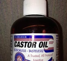 a bottle of castor oil