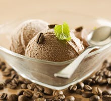bowl of coffee ice cream