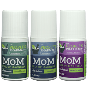 MoM deodorant sampler of scented for men, women and unscented