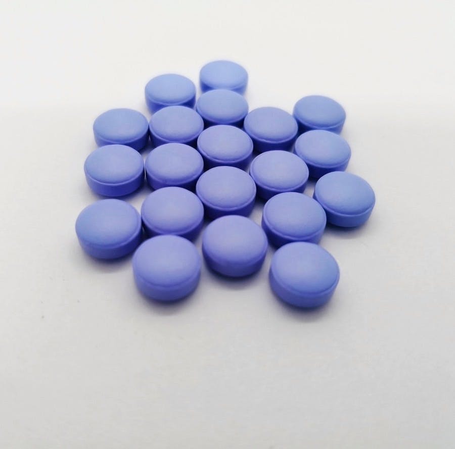 Purple Diclofenac pills