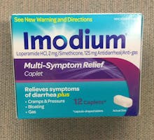 Box of Imodium (loperamide) antidiarrheal caplets