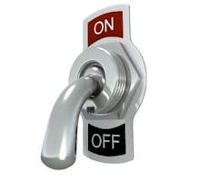 an on off switch in the off position
