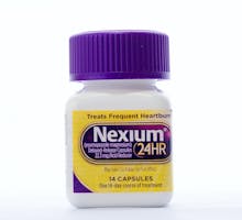 Bottle of Nexium 24HR, a proton pump inhibitor