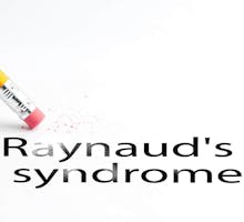 Pencil erasing the words Raynaud's syndrome