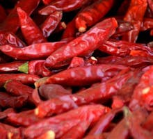 dried hot chili peppers