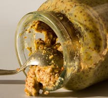 jar of spicy dijon mustard